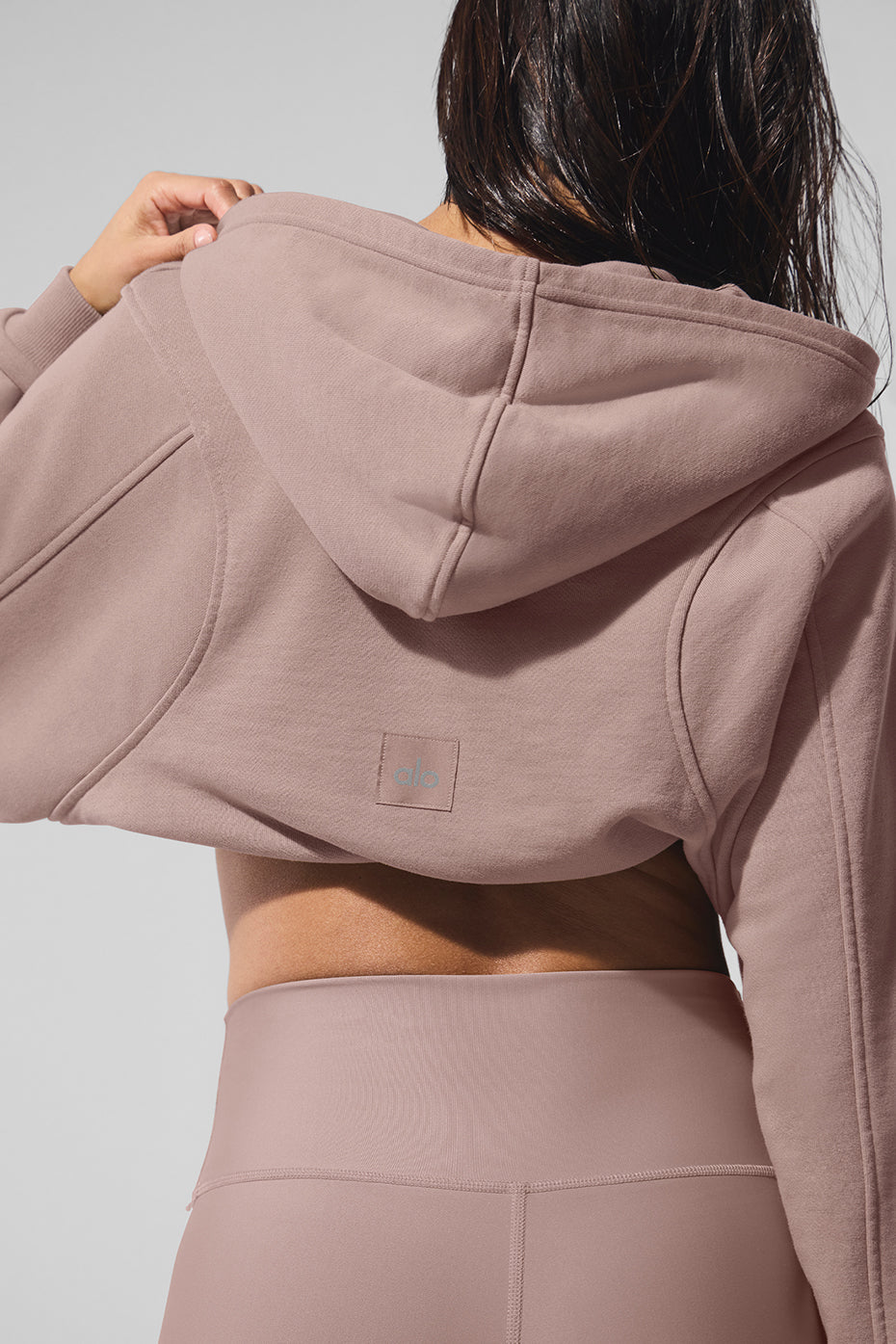 Sweet Escape Zip Up Hooded Sweatshirt — Taupe