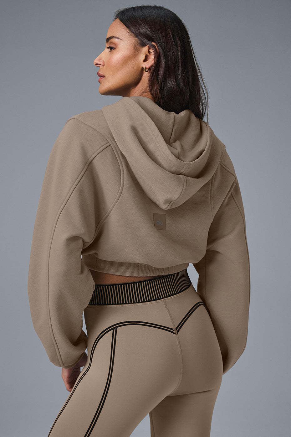 Sweet Escape Zip Up Hooded Sweatshirt — Gravel