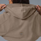 Sweet Escape Zip Up Hooded Sweatshirt — Gravel