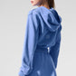 Sweet Escape Zip Up Hooded Sweatshirt — Crystal Clear Blue