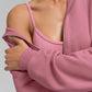Sweet Escape Zip Up Hooded Sweatshirt — Pink Wild Rose