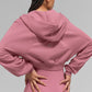 Sweet Escape Zip Up Hooded Sweatshirt — Pink Wild Rose