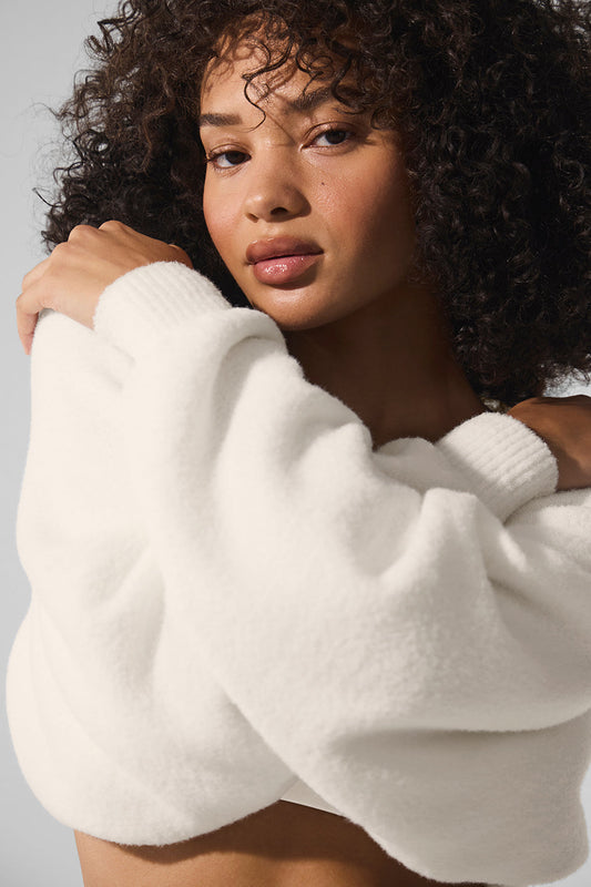 Snuggle Up Sweater Shawl — Ivory
