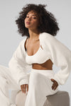 Snuggle Up Sweater Shawl — Ivory