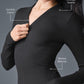 Ribbed Mesmerize Long‑Sleeve — Black