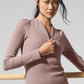 Ribbed Mesmerize Long‑Sleeve — Taupe