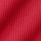 Ribbed Mesmerize Long‑Sleeve — Bold Red