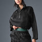 Cropped Afterglow Crew Sweatshirt — Black