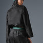 Cropped Afterglow Crew Sweatshirt — Black