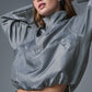 Cropped Afterglow Crew Sweatshirt — Steel Grey