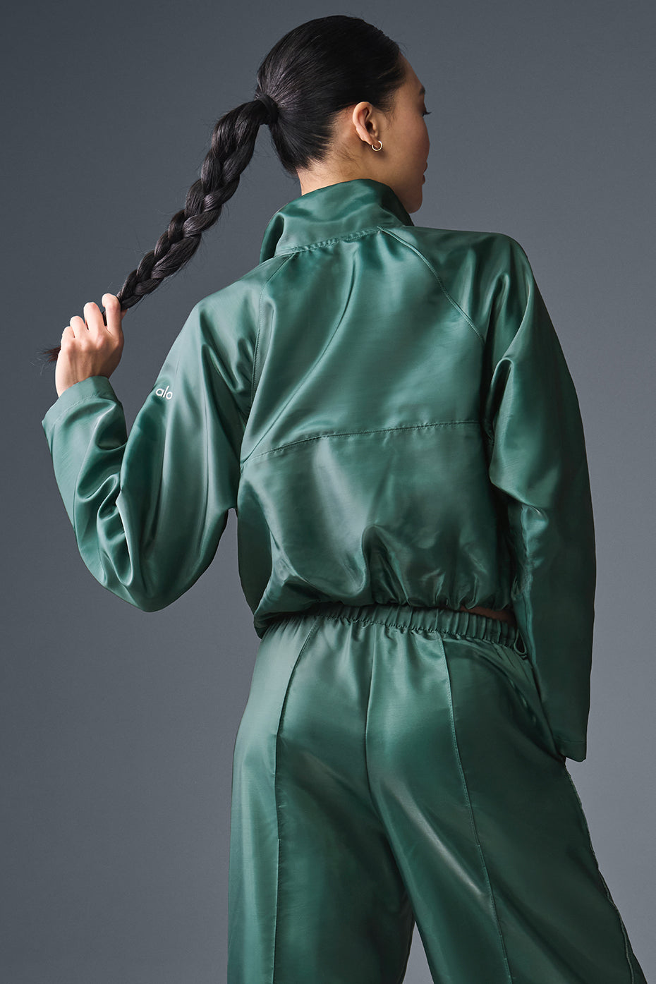 Cropped Afterglow Crew Sweatshirt — Winter Ivy