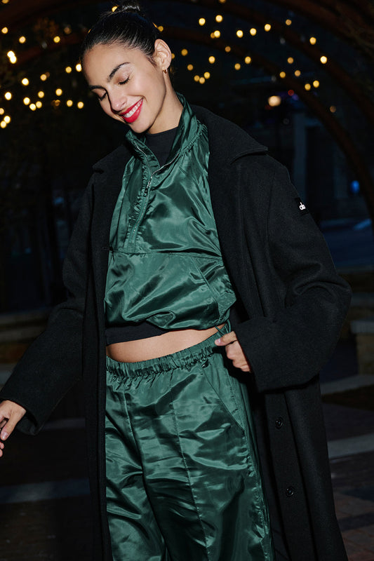 Cropped Afterglow Crew Sweatshirt — Winter Ivy