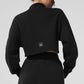 Cropped Serenity Coverup — Black