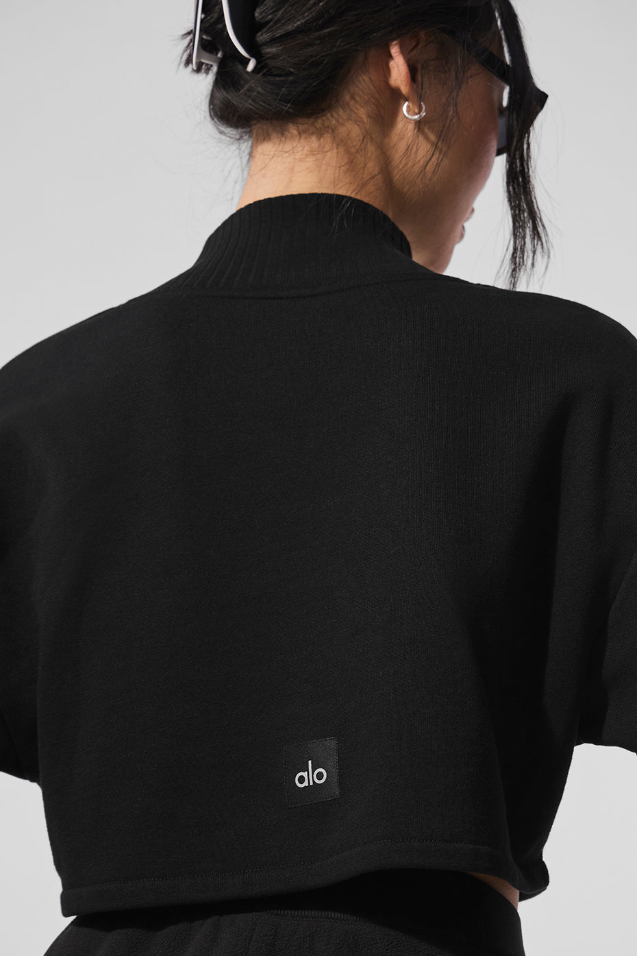 Cropped Serenity Coverup — Black