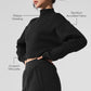 Cropped Serenity Coverup — Black