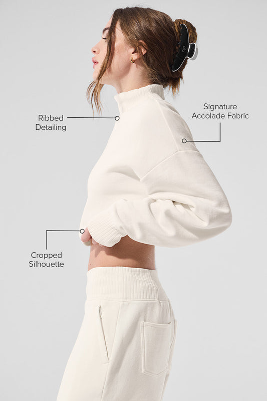Cropped Serenity Coverup — Ivory