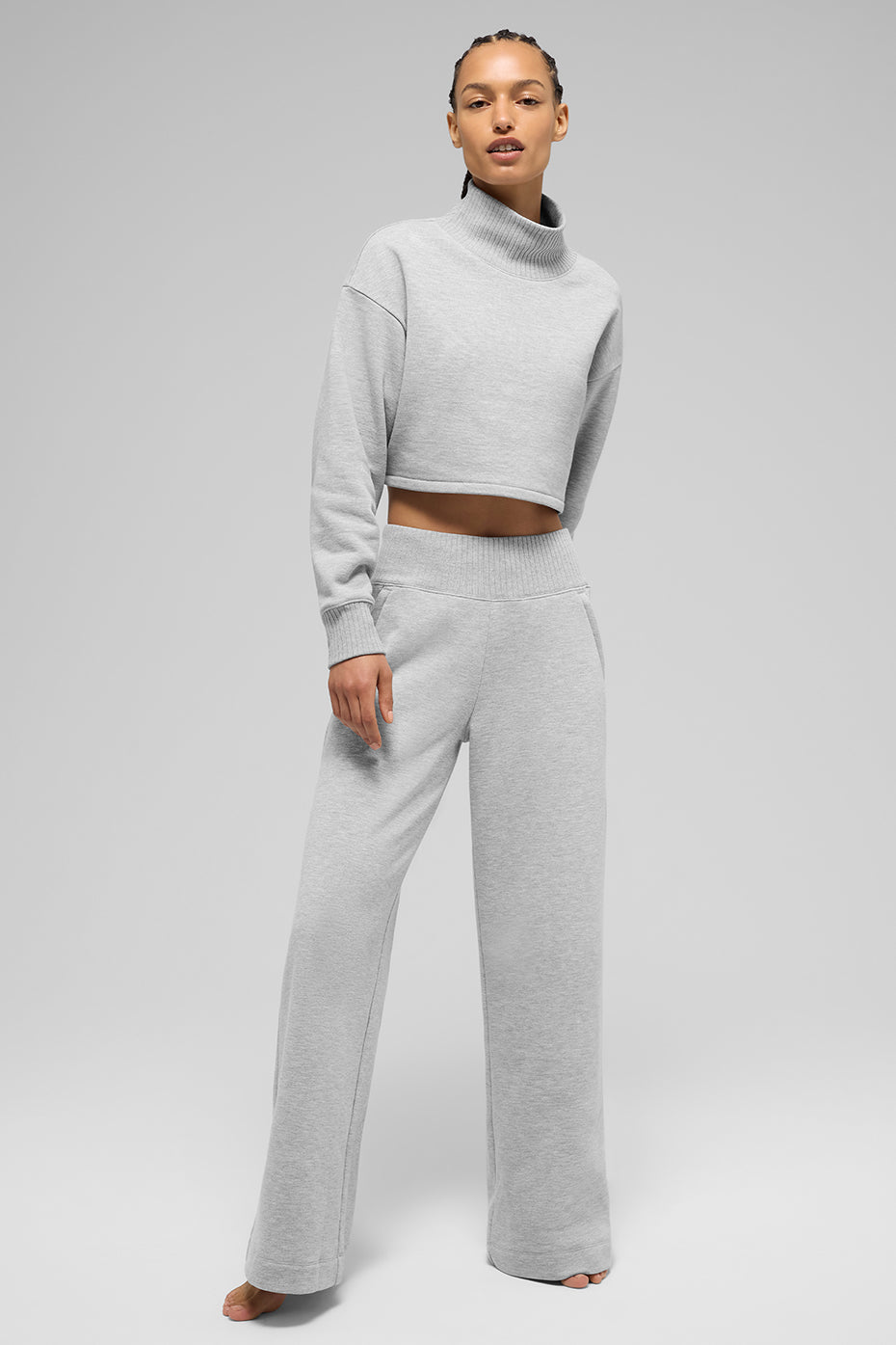 Cropped Serenity Coverup — Athletic Heather Grey