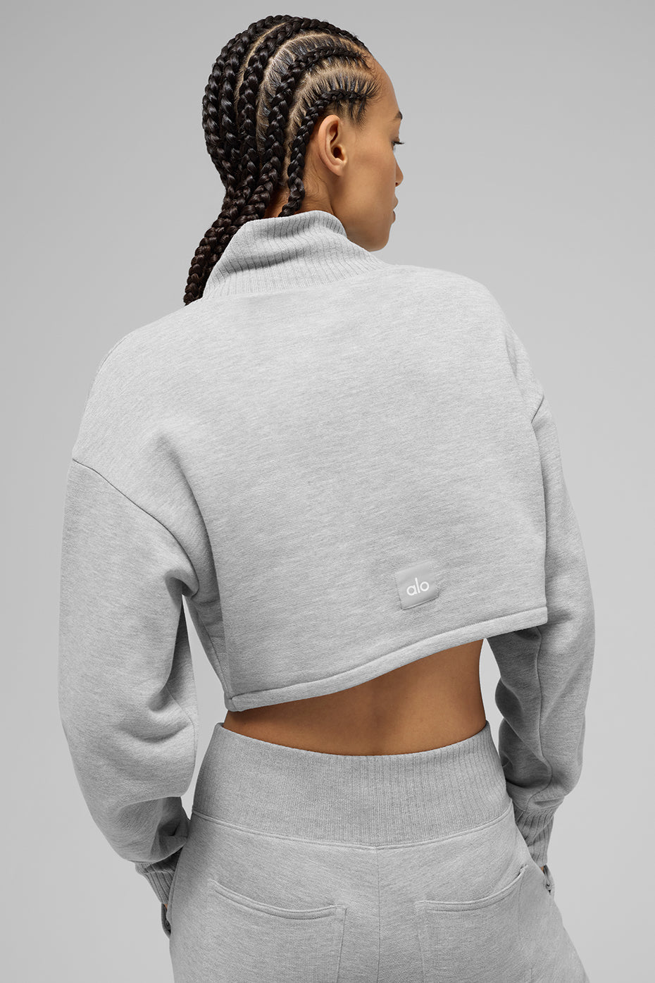Cropped Serenity Coverup — Athletic Heather Grey