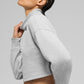 Cropped Serenity Coverup — Athletic Heather Grey