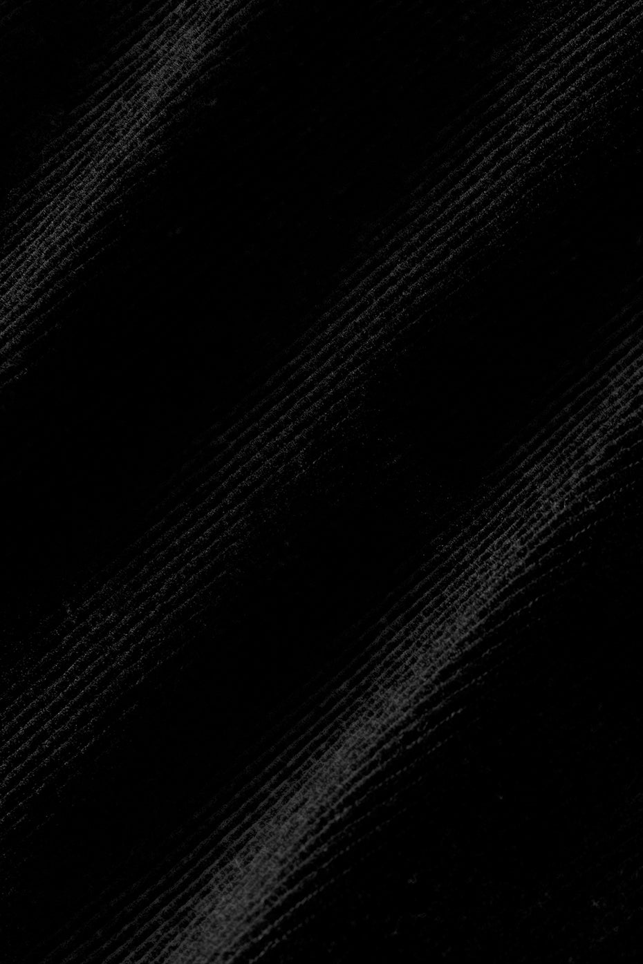 Micro Corduroy Cropped Dreamer Button Down — Black