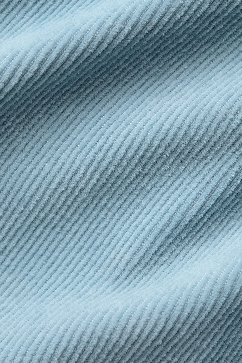 Micro Corduroy Cropped Dreamer Button Down — Celestial Blue