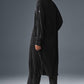 Micro Plisse Shirt Dress — Black