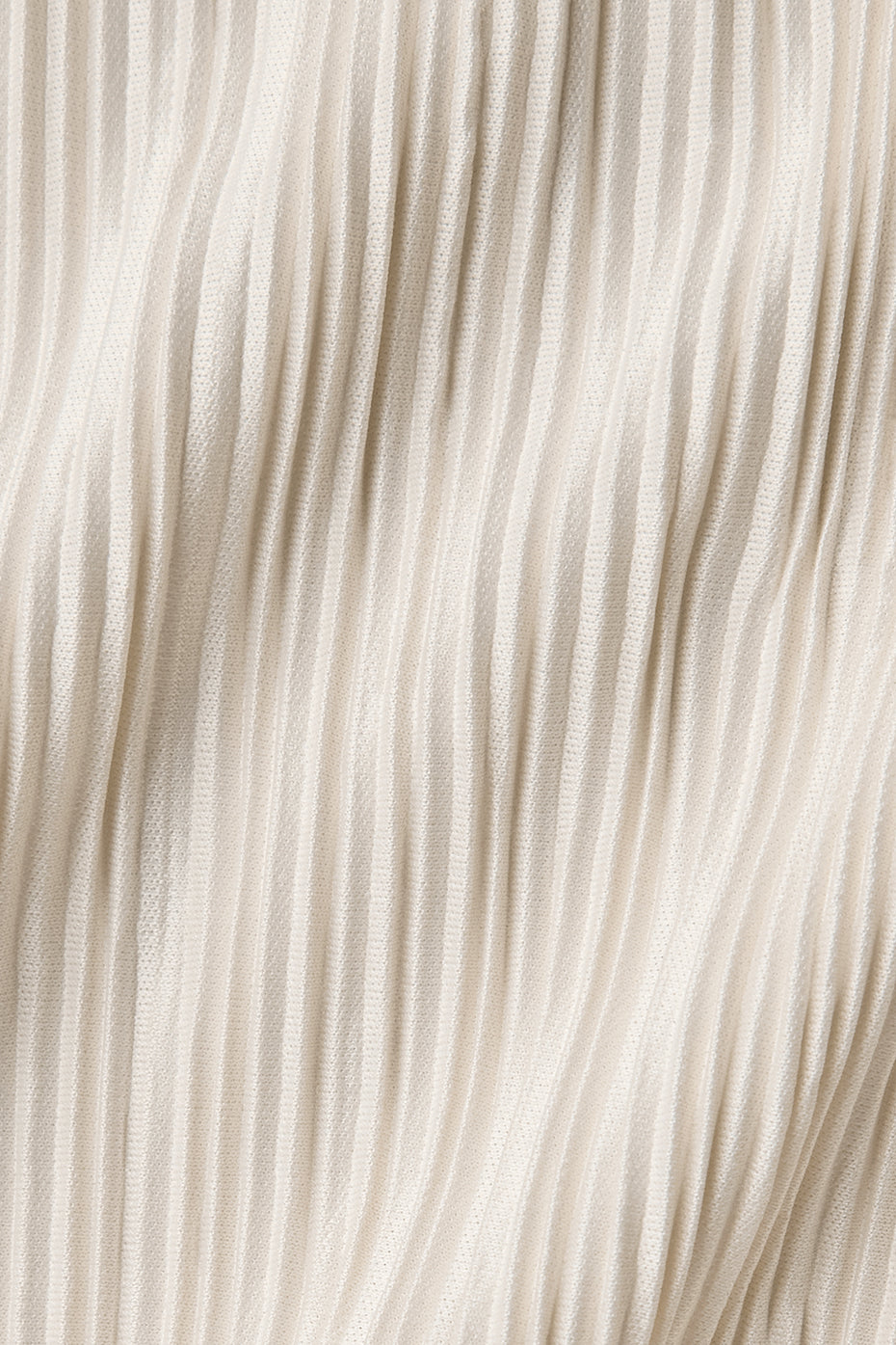 Micro Plisse Shirt Dress — Oat Milk