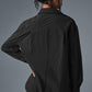 Pinstripe Daylight Button Down Long‑Sleeve — Black/Titanium