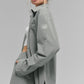 Pinstripe Daylight Button Down Long‑Sleeve — Lunar Grey/White