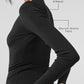 Ribbed Modal Long‑Sleeve — Black