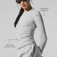 Ribbed Modal Long‑Sleeve — Athletic Heather Grey