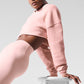Extreme Cropped Crew Sweatshirt — Pink Quartz
