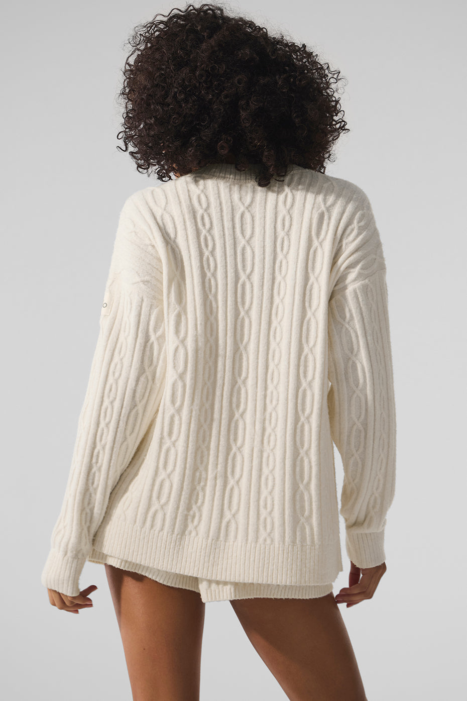 Cable Knit Winter Bliss Cardigan — Ivory