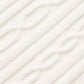 Cable Knit Cropped Winter Bliss Turtleneck Long‑Sleeve — Ivory