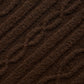 Cable Knit Cropped Winter Bliss Turtleneck Long‑Sleeve — Espresso