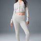 Pointelle Sweater Be Mine Cardigan — Light Grey Heather