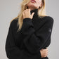 Winter Magic Cashmere Turtleneck — Black