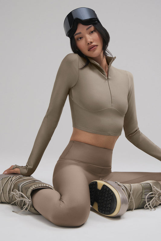 Airlift Winter Warm Ski Time Long‑Sleeve — Light Cocoa