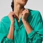 Cropped Breezy Full — Zip Hooded Sweatshirt — Spruce Green