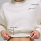 Cropped Accolade Crewneck — Ivory