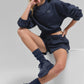 Cropped Accolade Crewneck — Navy