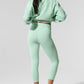 Cropped Accolade Crewneck — Spearmint
