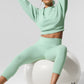 Cropped Accolade Crewneck — Spearmint