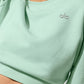 Cropped Accolade Crewneck — Spearmint