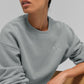 Cropped Accolade Crewneck — Lunar Grey