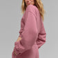 Cropped Accolade Crewneck — Pink Wild Rose