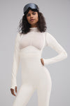 Airlift Winter Warm Mesh Ski Time Long‑Sleeve — Ivory