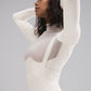 Airlift Winter Warm Mesh Ski Time Long‑Sleeve — Ivory