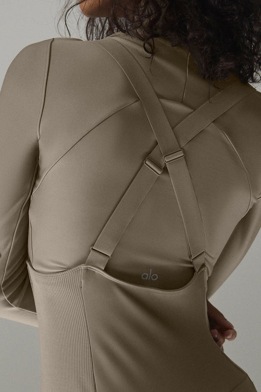 Airlift Winter Warm Mesh Ski Time Long‑Sleeve — Light Cocoa