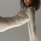 Airlift Winter Warm Mesh Ski Time Long‑Sleeve — Light Cocoa